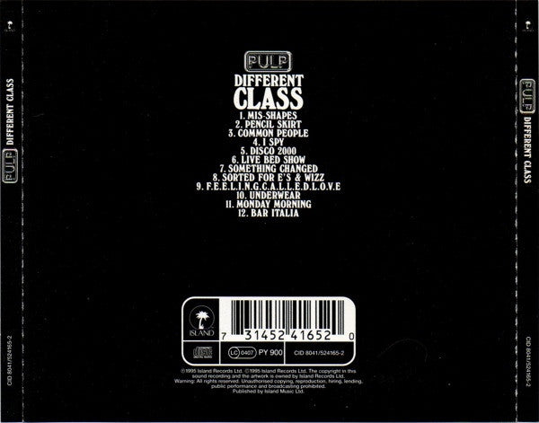 Pulp : Different Class (CD, Album, Sta)
