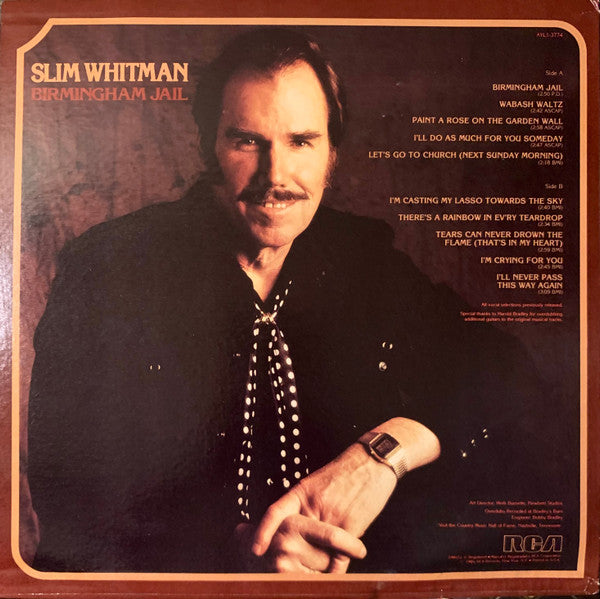 Slim Whitman : Birmingham Jail (LP, Album, RE, Bla)