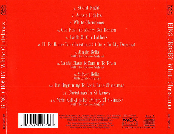 Bing Crosby : Merry Christmas (CD, Album, RE, Son)