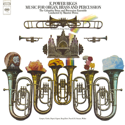 E. Power Biggs, The Columbia Brass And Percussion Ensemble, Maurice Peress - Music For Organ, Brass And Percussion (LP) (VG) - Endless Media