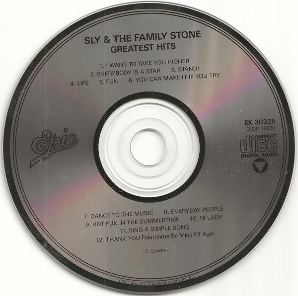 Sly & The Family Stone : Greatest Hits (CD, Comp, RE)