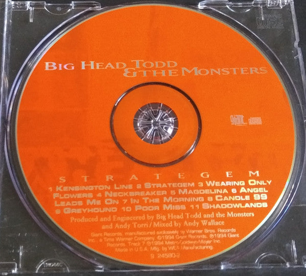 Big Head Todd And The Monsters : Strategem (CD, Album, RP, ARC)