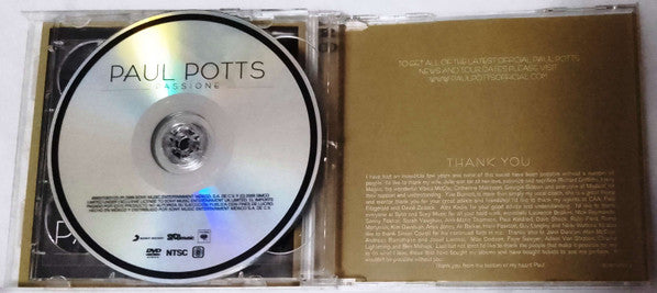 Paul Potts (2) : Passione (CD, Album, S/Edition + DVD, NTSC, Reg)