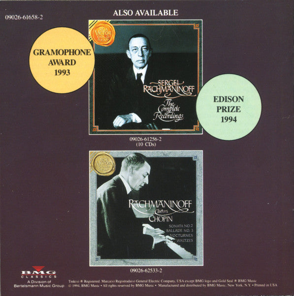 Sergei Vasilyevich Rachmaninoff, The Philadelphia Orchestra • Eugene Ormandy • Leopold Stokowski : Rachmaninoff Plays Rachmaninoff (The 4 Piano Concertos, Rhapsody On A Theme of Paganini) (2xCD, Comp, Mono, RE, RM)
