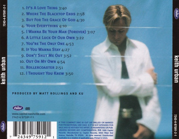 Keith Urban : Keith Urban (CD, Album)