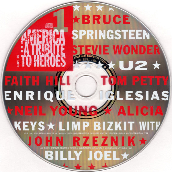 Various : America: A Tribute To Heroes (2xCD, Album)