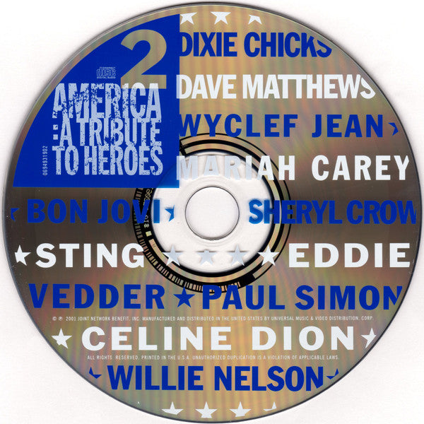 Various : America: A Tribute To Heroes (2xCD, Album)