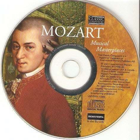 Wolfgang Amadeus Mozart : Musical Masterpieces (CD, Comp, Har)