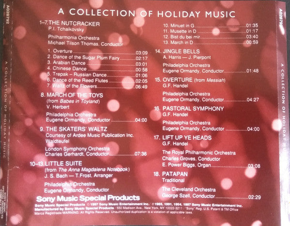 Various : Music To Your Ears (A Collection Of Holiday Music) (CD, Comp, Cin)