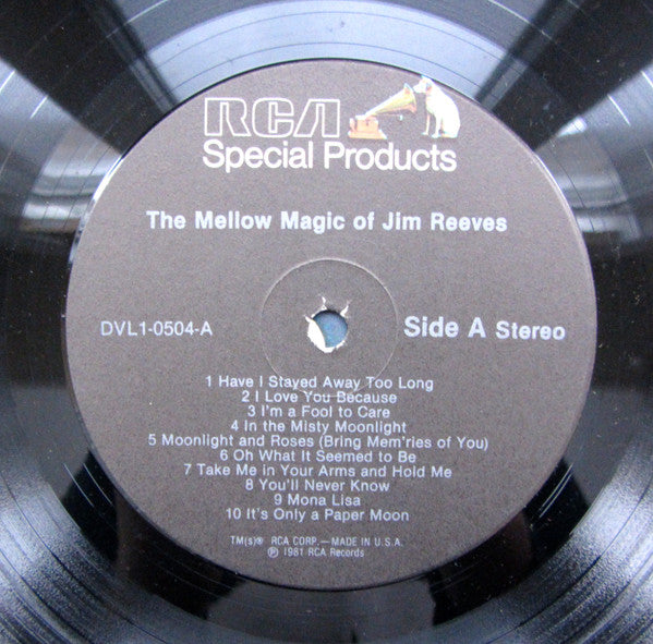 Jim Reeves : The Mellow Magic Of Jim Reeves (LP, Comp)