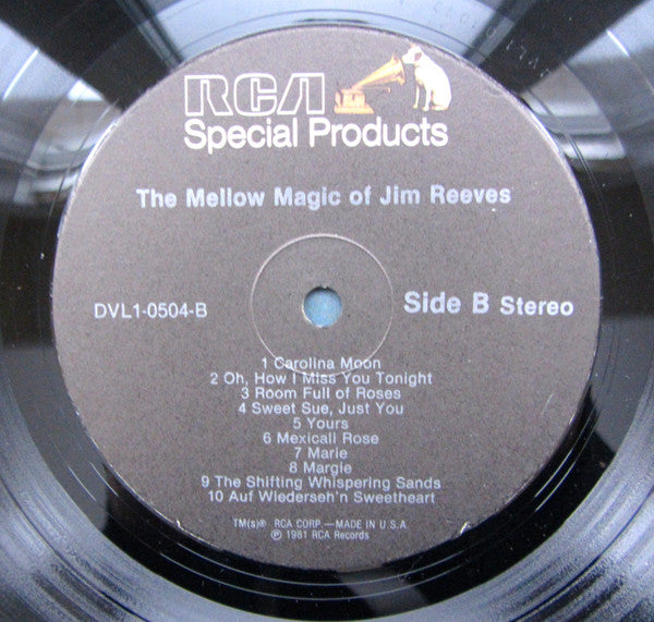 Jim Reeves : The Mellow Magic Of Jim Reeves (LP, Comp)