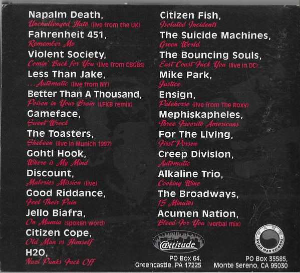 Various : Stop Racism Anti-Racist Action The Benefit CD (CD, Comp)