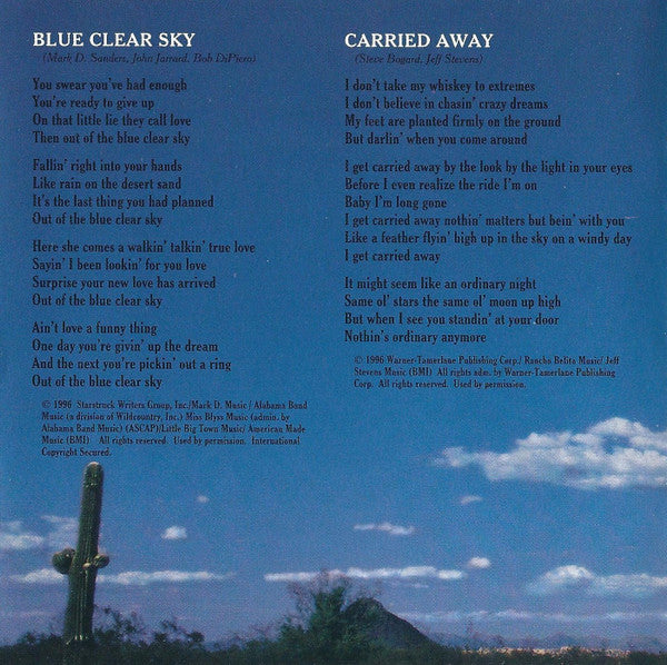 George Strait : Blue Clear Sky (HDCD, Album)