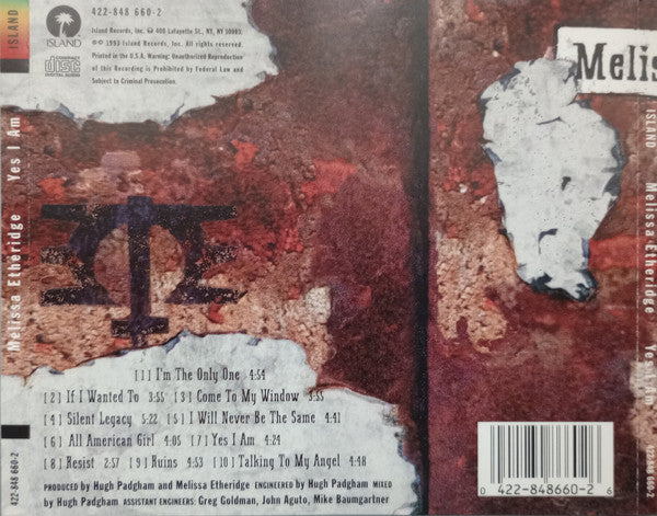 Melissa Etheridge : Yes I Am (CD, Album)