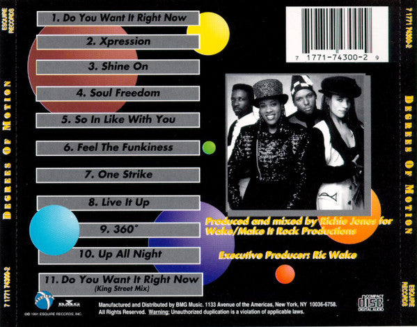 Degrees Of Motion : Degrees Of Motion (CD)