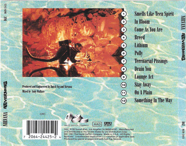Nirvana : Nevermind (CD, Album, Club, CRC)