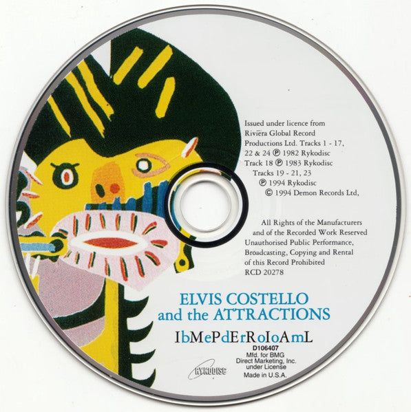 Elvis Costello & The Attractions : Imperial Bedroom (CD, Album, Club, RE, RM, BMG)