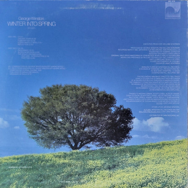 George Winston : Winter Into Spring (LP, Album, RE, RM, Hal)