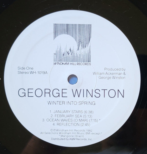 George Winston : Winter Into Spring (LP, Album, RE, RM, Hal)