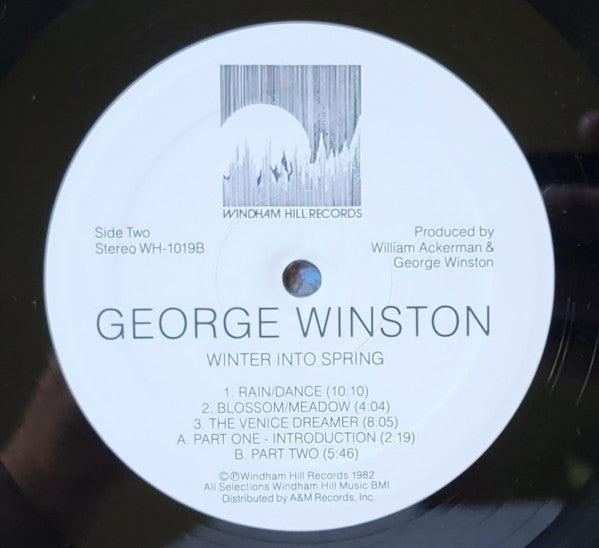 George Winston : Winter Into Spring (LP, Album, RE, RM, Hal)