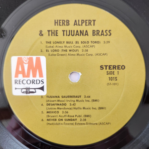 Herb Alpert & The Tijuana Brass : The Lonely Bull (LP, Album, RP, Mon)