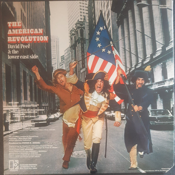 David Peel & The Lower East Side : The American Revolution (LP, Album, RP, Ter)