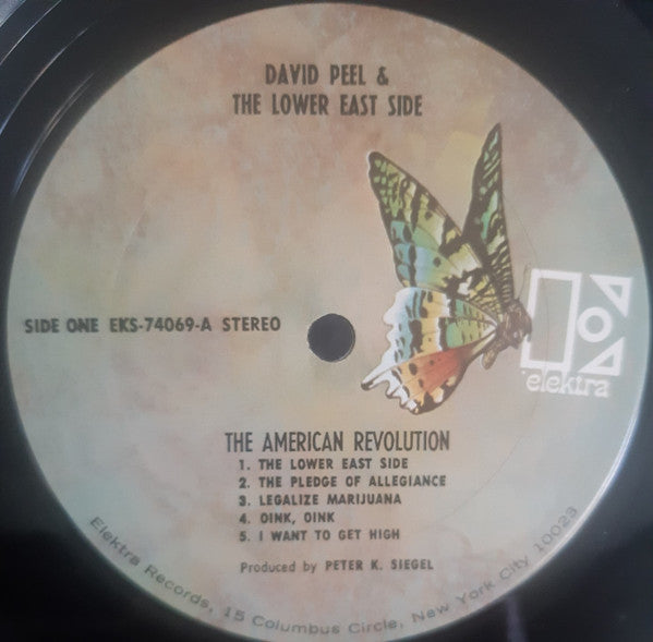 David Peel & The Lower East Side : The American Revolution (LP, Album, RP, Ter)