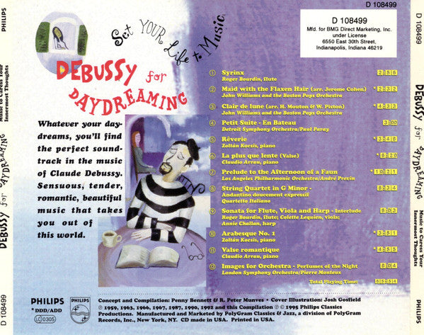 Various : Debussy For Daydreaming: Music To Caress Your Innermost Thoughts (CD, Comp, Club)