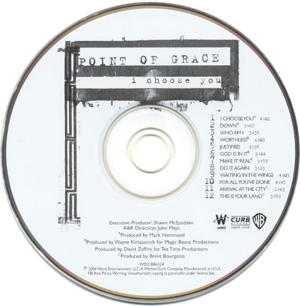 Point Of Grace : I Choose You (CD, Album, RE)