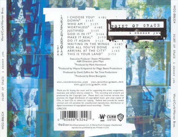 Point Of Grace : I Choose You (CD, Album, RE)