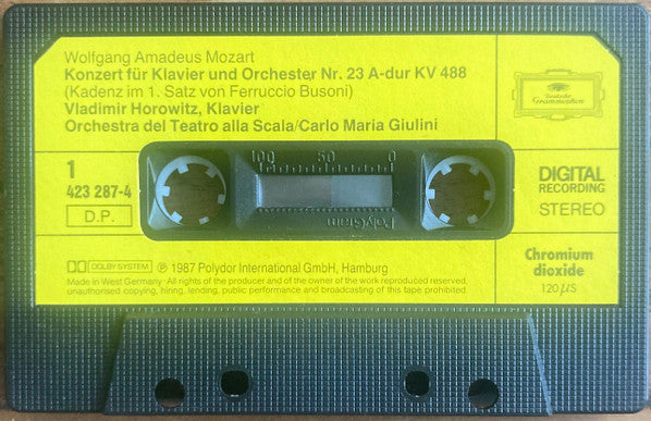 Vladimir Horowitz, Wolfgang Amadeus Mozart, Carlo Maria Giulini : Horowitz Plays Mozart (Cass, RE, Dol)