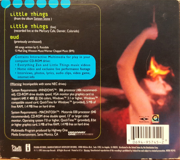 Bush : Little Things (CD, Single, Enh, Dig)