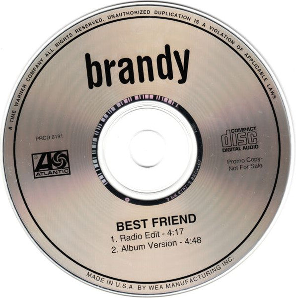 Brandy (2) : Best Friend (CD, Single, Promo)