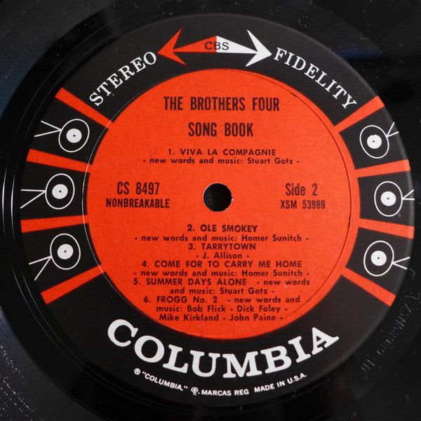The Brothers Four : The Brothers Four Song Book (LP, Album, Gat)