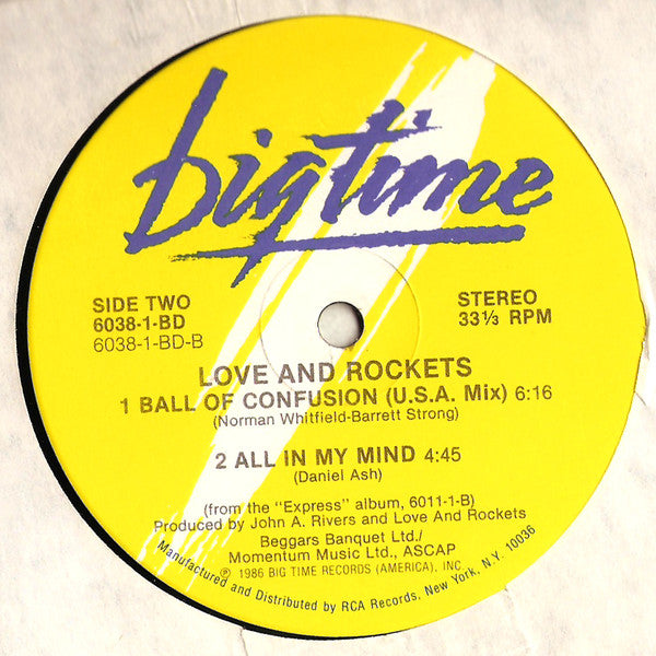 Love And Rockets : Ball Of Confusion (12")