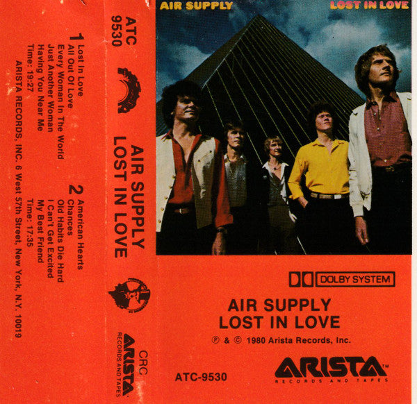 Air Supply : Lost In Love (Cass, Album, Club, CRC)