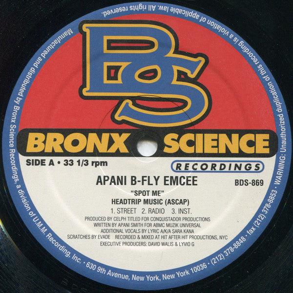Apani B. Fly : Bioraff Volume 1 (12", Maxi)