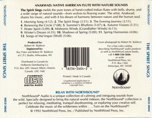 Anakwad : The Spirit Sings (CD, Album)