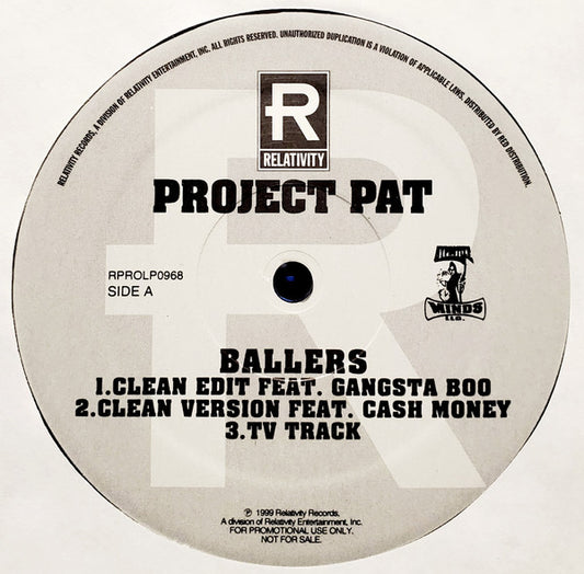 Project Pat : Ballers (12", Promo)