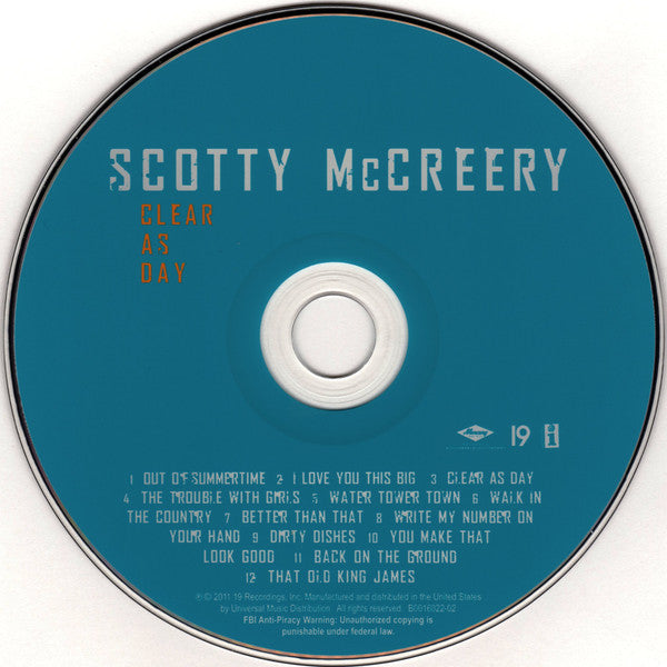 Scotty McCreery : Clear As Day (CD, Album)