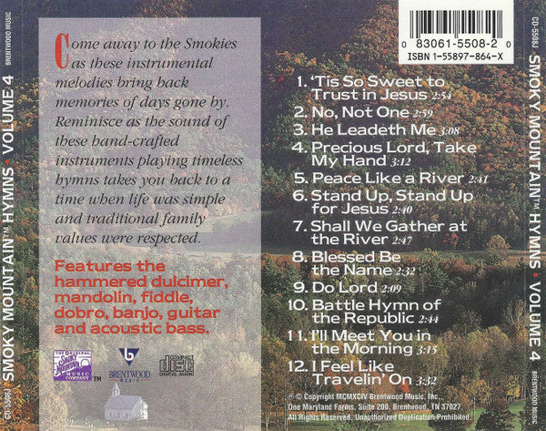 Various : Smoky Mountain Hymns Volume 4 (CD)