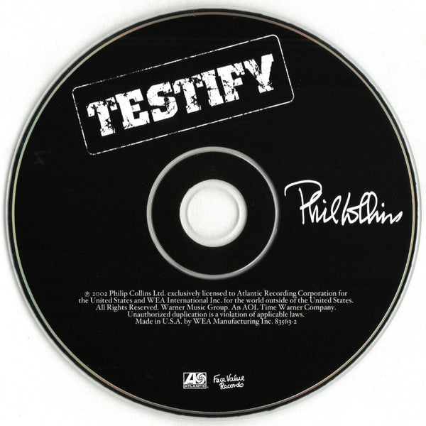 Phil Collins : Testify (CD, Album)