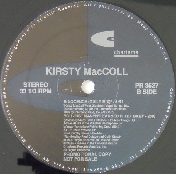 Kirsty MacColl : The Real MacColl (12", EP, Comp, Promo)