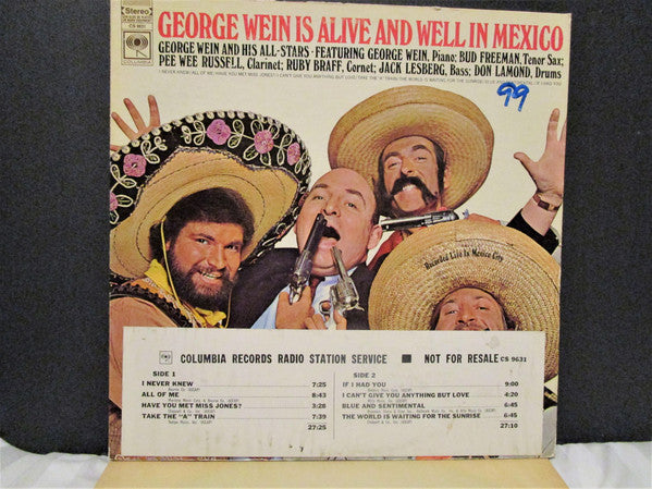 George Wein And His All-Stars - George Wein Is Alive And Well In Mexico (LP) (VG+) - Endless Media