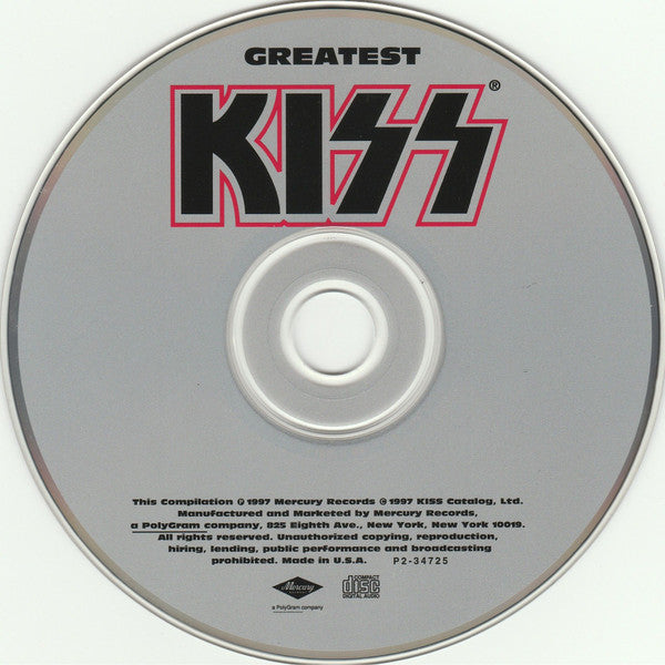 Kiss : Greatest Kiss (CD, Comp, Club, RM)
