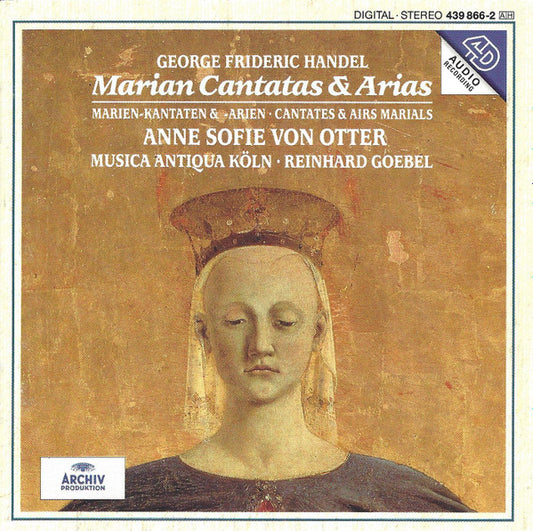Georg Friedrich Händel – Anne Sofie Von Otter, Musica Antiqua Köln, Reinhard Goebel : Marian Cantatas & Arias (CD, Album)