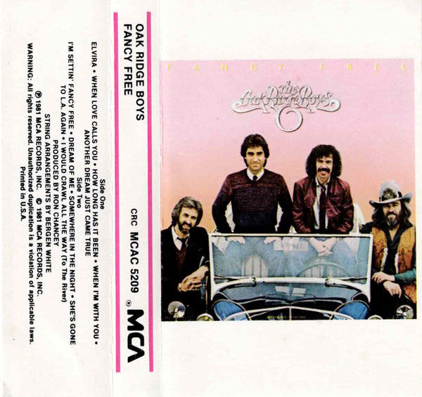 The Oak Ridge Boys : Fancy Free (Cass, Album, Club, CRC)