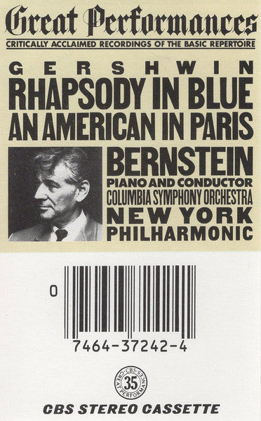 George Gershwin, Leonard Bernstein, Columbia Symphony Orchestra, New York Philharmonic : Rhapsody In Blue / An American In Paris (Cass, RE)