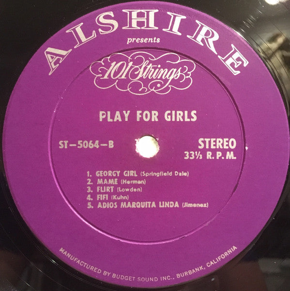 101 Strings : Plays Hit Songs For Girls (LP, Album)