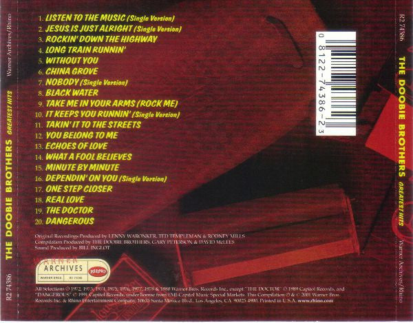 The Doobie Brothers : Greatest Hits (CD, Comp, RM)